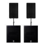 Pack 6 – 2 Altavoces 12 Mackie Yamaha o RCF 2 Subs 15 Yamaha o RCF